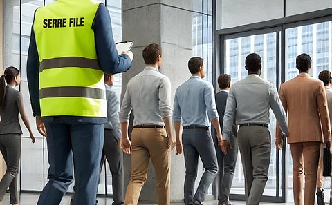 exercice d'évacuation